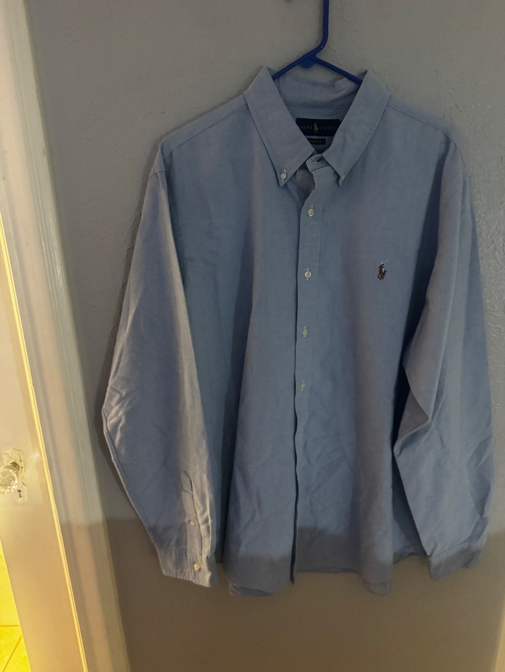 Ralph Lauren Classic Fit Light Blue Oxford Button-Down Shirt XXL